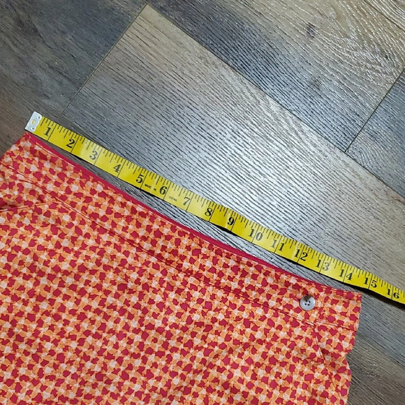Columbia Pink Orange Asymmetrical Mini Skirt - Picture 8 of 12